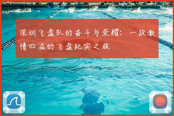深圳飞盘队的奋斗与荣耀：一段激情四溢的飞盘纪实之旅