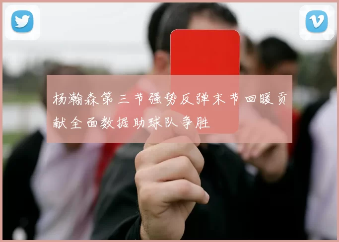 杨瀚森第三节强势反弹末节回暖贡献全面数据助球队争胜