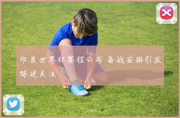 印度世界杯赛程公布 备战安排引发球迷关注